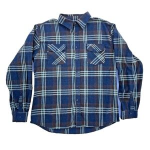 Molokai Surf Co Long Sleeve Button Flannel Shirt Multicolor Size 2XL Plaid